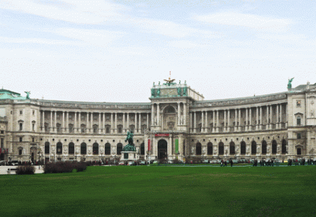 Новый дворец (Нойе Бург).  Вена, Австрия  (1881-1923 гг.).  В рамках нереализованного проекта Императорского форма в Вене.
