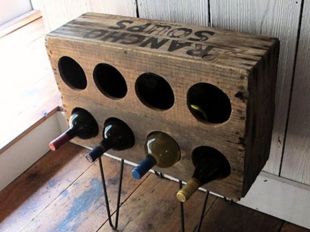 Хранение вина в деревянных опорах